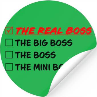 Discover THE REAL BOSS Stickers