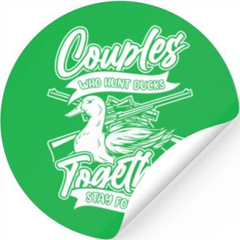 Discover Duck Hunting Couples Stickers