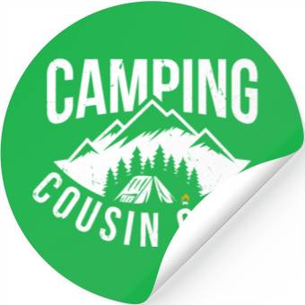 Discover Camping Cousin Crew Stickers