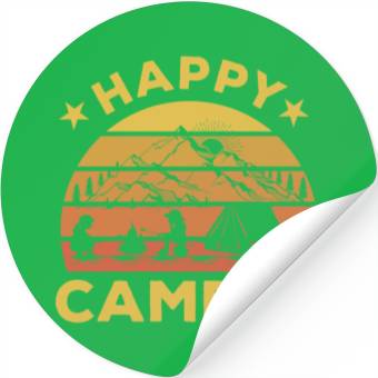 Discover Happy Camper Stickers