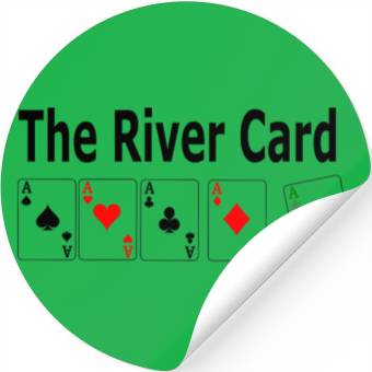 Discover the river card Stickers