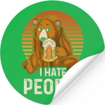 Discover I Hate People Stickers