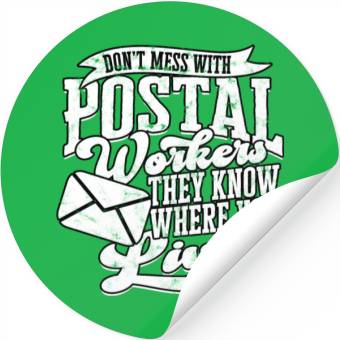 Discover Mail Men Mail Carrier Postal Worker Postman Stickers