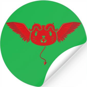 Discover Cute devil cat Stickers