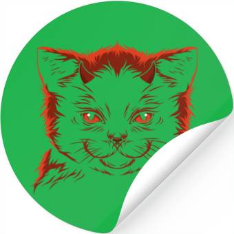 Discover Devil cat Stickers