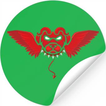 Discover Devil dog Stickers