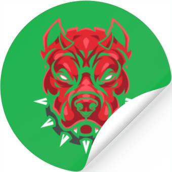 Discover Devil pitbull dog Stickers