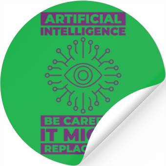 Discover AI Machine Learning Computer Geek Technology Robot Stickers