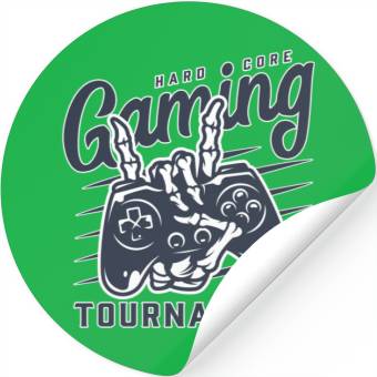Discover Hardcore Gaming tournament Stickers