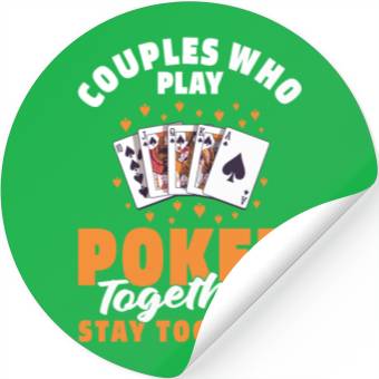 Discover Poker Couple Stickers