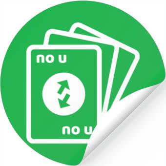 Discover No U Meme Card Stickers