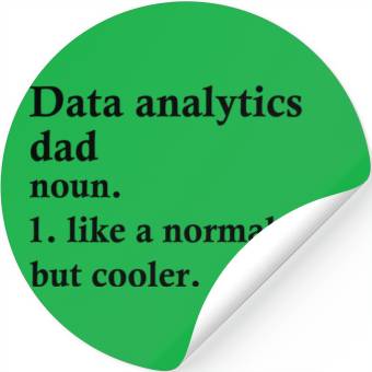 Discover Data Analytics Dad Funny Analyst Definition Stickers