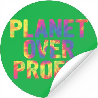 Discover Planet Over Profit Stickers