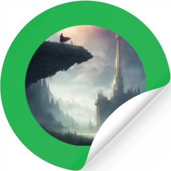 Discover Mystical Character Landscape Stickers