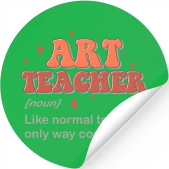 Discover Art Teacher Stickers