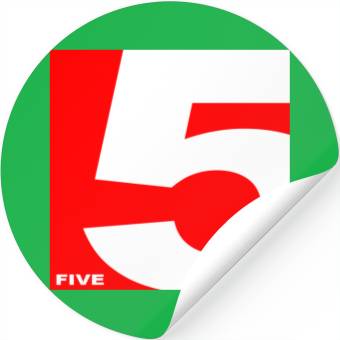 Discover NUMBER 5 RED Stickers