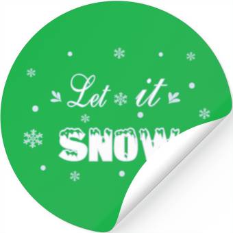 Discover Let it snow Stickers