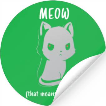 Discover Cat ( meow ) Stickers