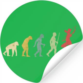 Discover Archery Bow and Arrow Evolution Stickers