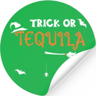 Discover Trick or Tequila - Halloween Stickers