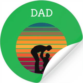 Discover Father's Day Sunset Stickers