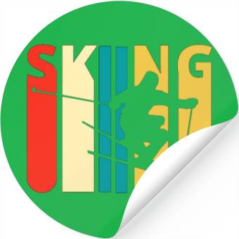 Discover Skiing Stickers