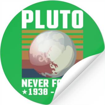 Discover PLUTO NEVER FORGET 1930-2006 Stickers