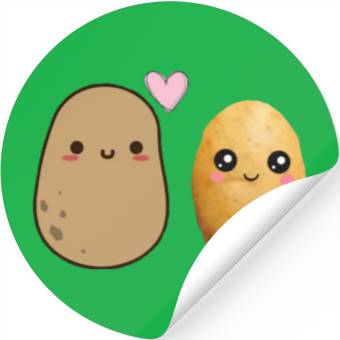 Discover I love you potato Stickers