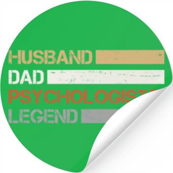 Discover Husband Dad Psychologist Stickers