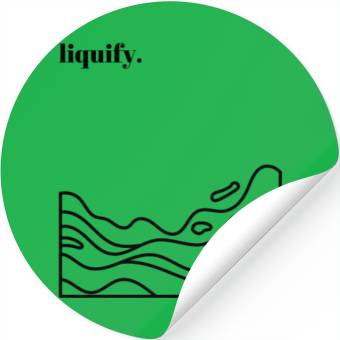 Discover Liquid is the new solid 4500 5100 px Stickers