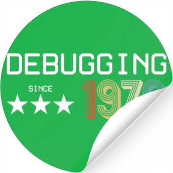 Discover Debugging Since 1978 Stickers