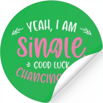 Discover Single Relationship Independent Typography Single Stickers