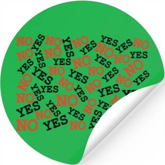 Discover Yes or No Stickers