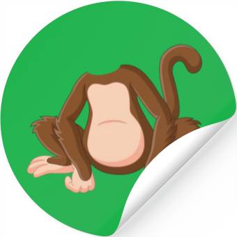 Discover Funny Monkey Chimpanzee - Funny Orangutan Monkey Stickers