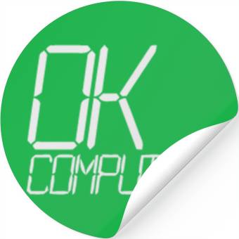Discover ok computer Stickers