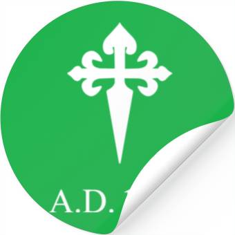 Discover Compostela cross white Stickers