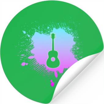 Discover guitar music Stickers