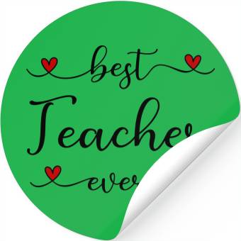 Discover Best Teacher ever Stickers