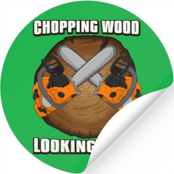 Discover chainsaw Lumberjack Stickers