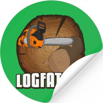 Discover chainsaw Logfather Lumberjack Stickers