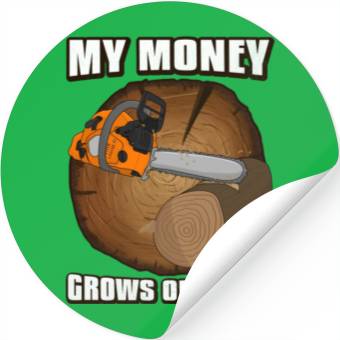 Discover chainsaw Lumberjack Stickers