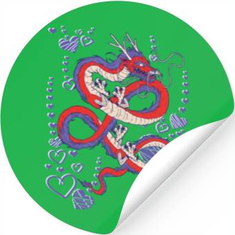 Discover Cooler Japanese dragon Stickers