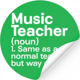 Discover Music Teacher Stickers