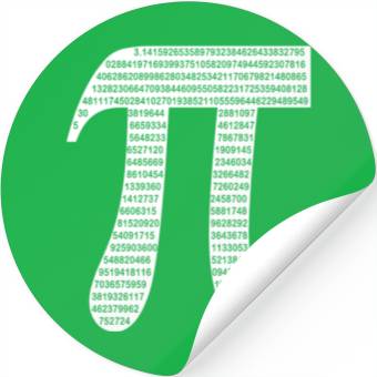 Discover Celebration Pi Day Stickers
