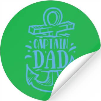 Discover Fishing - Captain Dad Stickers
