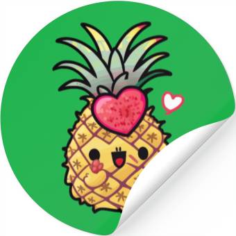 Discover Cute Pineapple, Happy Pineapple Drawing, Stickers