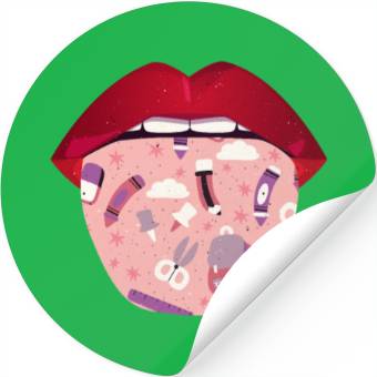 Discover Daycare Teacher Lips Stickers