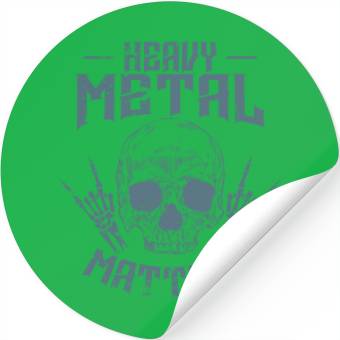 Discover Heavy Metal Matters Bonehead Music Stickers