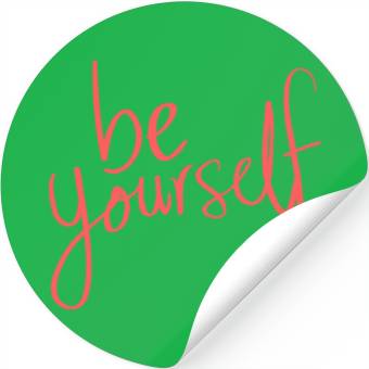Discover Be yourself Stickers