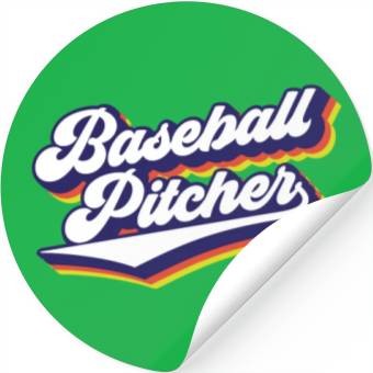 Discover Baseball Pitcher Sayings Player Hobby Stickers